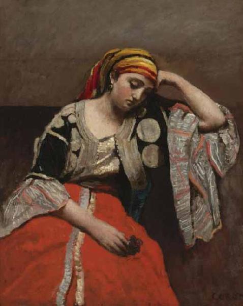 Jean Baptiste Camille  Corot Juive dAlger oil painting image